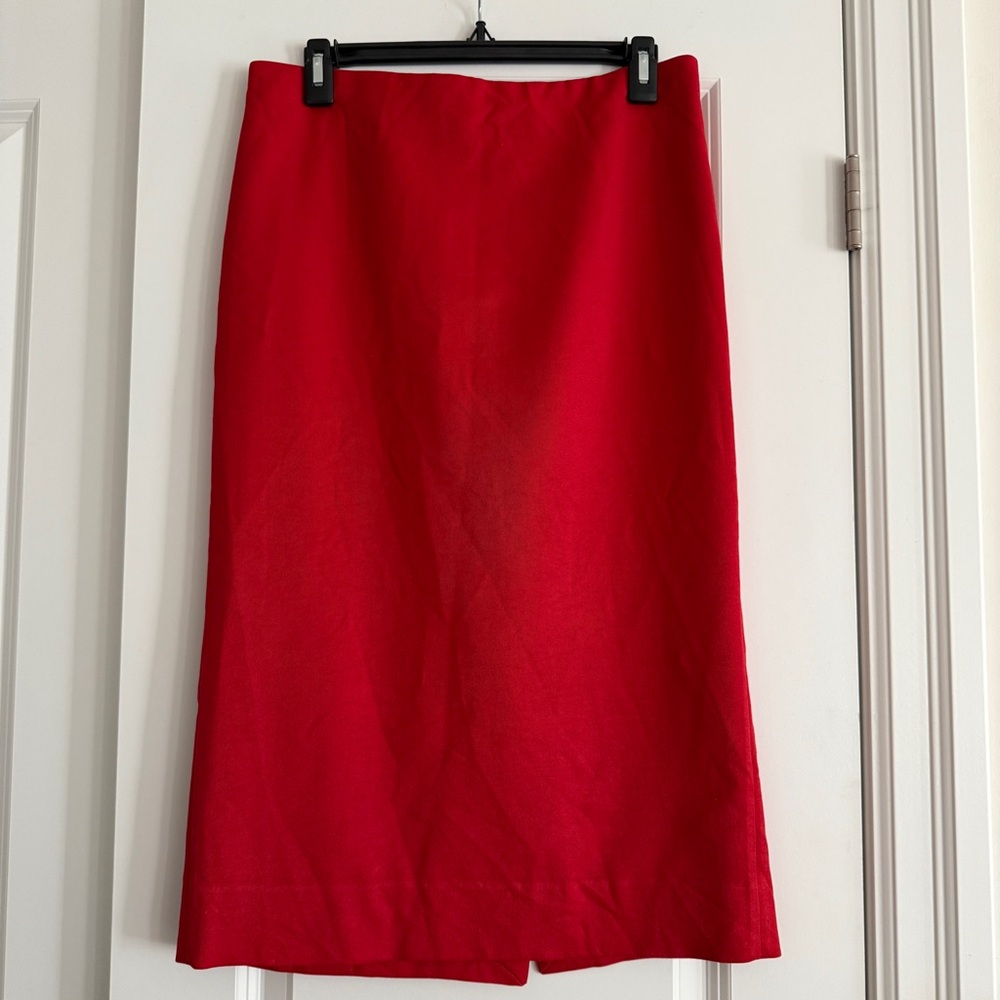 Marni Red Midi Skirt